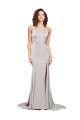 High Neck Stretch Satin Sleeveless Low Back Formal Evening Gown / Prom Dress / Bridesmaid Dress Edinburgh