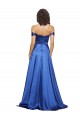 Off the Shoulder Stretch Satin Sleeveless Royal Blue Formal Evening Gown / Prom Dress / Bridesmaid Dress Edinburgh
