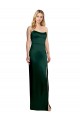 Scoop Neck Stretch Satin Sleeveless Hunter Formal Evening Gown / Prom Dress / Bridesmaid Dress Edinburgh