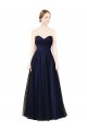 Sweetheart Tulle Sleeveless Dark Navy Bridesmaid Dress / Evening Dress Edinburgh