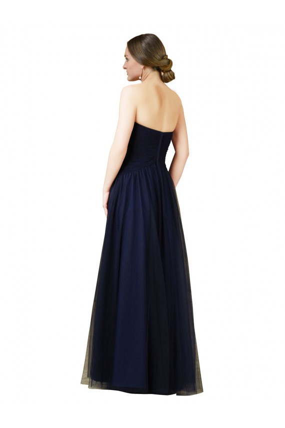 Sweetheart Tulle Sleeveless Dark Navy Bridesmaid Dress / Evening Dress Edinburgh