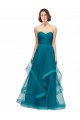 Sweetheart Tulle Sleeveless Turquoise Bridesmaid Dress Edinburgh