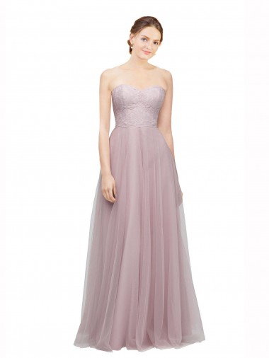 Sweetheart Tulle & Lace Sleeveless Light Lilac Bridesmaid Dress / Evening Dress Edinburgh