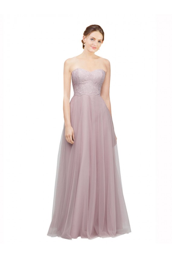Sweetheart Tulle & Lace Sleeveless Light Lilac Bridesmaid Dress / Evening Dress Edinburgh