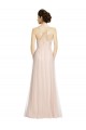 Spaghetti Straps Tulle Sleeveless Pink Bridesmaid Dress Edinburgh