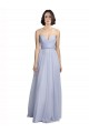 Spaghetti Straps Tulle Sleeveless Lilac Bridesmaid Dress Edinburgh