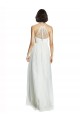 Halter Neck Tulle Sleeveless White Bridesmaid Dress Edinburgh