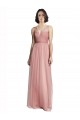 V-Neck Tulle Sleeveless Rose Pink Bridesmaid Dress Edinburgh