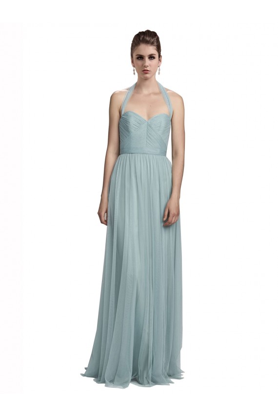 Halter Neck Tulle Sleeveless Bridal Party Dress / Evening Dress Edinburgh
