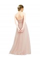 Sweetheart Tulle Sleeveless Open Back Pink Semi Formal Dress / Bridesmaid Dress Edinburgh