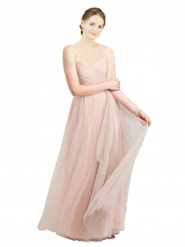 Sweetheart Tulle Sleeveless Pink Bridesmaid Dress / Evening Dress Edinburgh