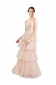 V-Neck Tulle Sleeveless Pink Semi Formal Evening Dress / Bridesmaid Dress Edinburgh