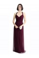 Halter Neck Tulle Sleeveless Open Back Red Bridesmaid Dress / Evening Dress Edinburgh