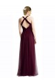 Halter Neck Tulle Sleeveless Open Back Red Bridesmaid Dress / Evening Dress Edinburgh