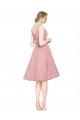 V-Neck Tulle Sleeveless Pink Bridesmaid Gown Edinburgh