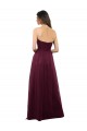 Sweetheart Tulle Sleeveless Low Back Burgundy Bridesmaid Dress Edinburgh