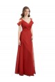 Sweetheart Tulle Cold Shoulder Low Back Red Formal Dress / Bridesmaid Dress Edinburgh