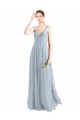 Spaghetti Straps Tulle Sleeveless Open Back Light Sky Blue Evening Dress / Bridesmaid Dress Edinburgh