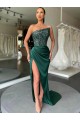 Strapless Velvet Sequin Sleeveless Prom Dress Edinburgh
