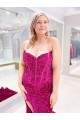 Sweetheart Velvet Sequin Sleeveless Evening Dress Edinburgh