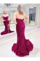 Sweetheart Velvet Sequin Sleeveless Evening Dress Edinburgh