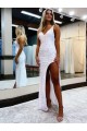 V-Neck Velvet Sequin Sleeveless Long Prom Dress / Evening Dress Edinburgh