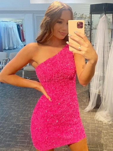 One Shoulder Velvet Sequin Sleeveless Evening Gown Edinburgh