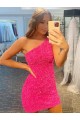 One Shoulder Velvet Sequin Sleeveless Evening Gown Edinburgh