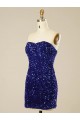 Sweetheart Velvet Sequin Sleeveless Prom Dress Edinburgh
