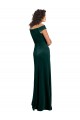 Square Neck Stretch Velvet Cap Sleeves Dark Green Formal Evening Gown / Prom Dress / Bridesmaid Dress Edinburgh