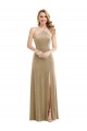 Halter Neck Stretch Velvet Sleeveless Open Back Champagne Semi Formal Evening Dress / Prom Dress / Bridesmaid Dress Edinburgh