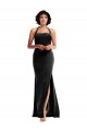 Halter Neck Stretch Velvet Sleeveless Low Back Black Formal Evening Gown / Prom Dress / Bridesmaid Dress Edinburgh