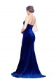 Sweetheart Stretch Velvet Sleeveless Low Back Royal Blue Formal Evening Gown / Prom Dress / Bridesmaid Dress Edinburgh