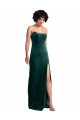 Strapless Stretch Velvet Sleeveless Low Back Dark Green Black Tie Evening Gown / Prom Dress / Bridesmaid Dress Edinburgh