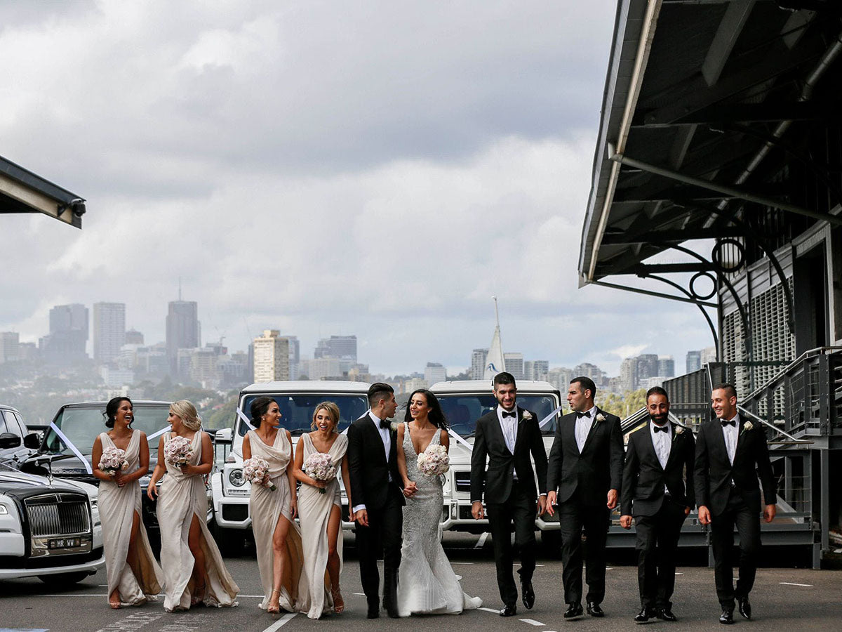 Full Length Luxe Chiffon Long Champagne bridesmaid dresses Edinburgh with Sexy High Slit and Front Ruffles